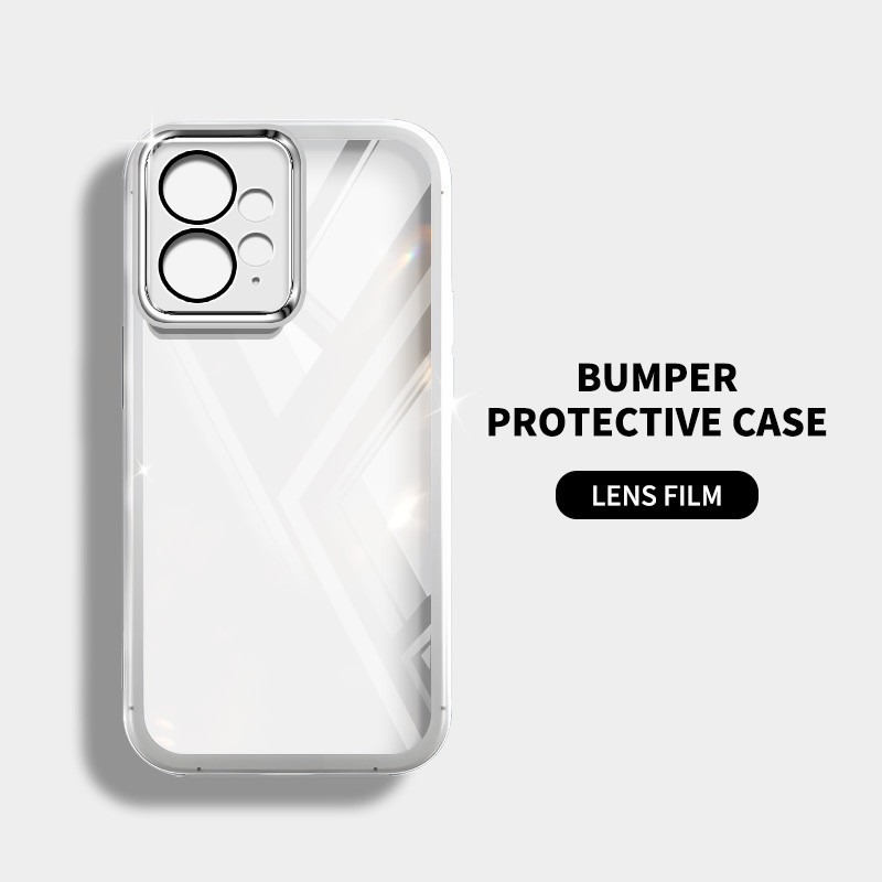 Ốp điện thoại trong suốt màu siêu mỏng YBD cho Redmi Note 12R Note 12S Note 12 Pro Plus Turbo Xiaomi POCO M6 Pro POCO X5 POCO F5 Vỏ silicon mềm trong suốt thời trang nữ tính