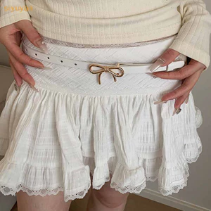 Siyuyan Thời Trang Ngọt Nơ Khóa Nữ Da Mỏng Thắt Lưng Nữ Thiết Kế Dây Thắt Lưng VN