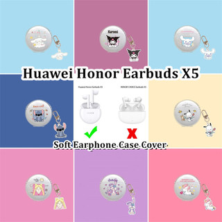 [imamura] Dành cho Vỏ tai nghe Huawei Honor X5 Vỏ tai nghe silicon mềm hoạt hình trong suốt