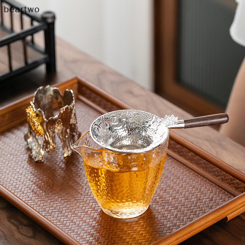 < Beartwo > Lưới kim loại Bộ lọc trà bằng thép không gỉ Sàng lọc Teaware Ren Trà thoát nước hữu ích Phụ kiện nhà bếp Đẹp