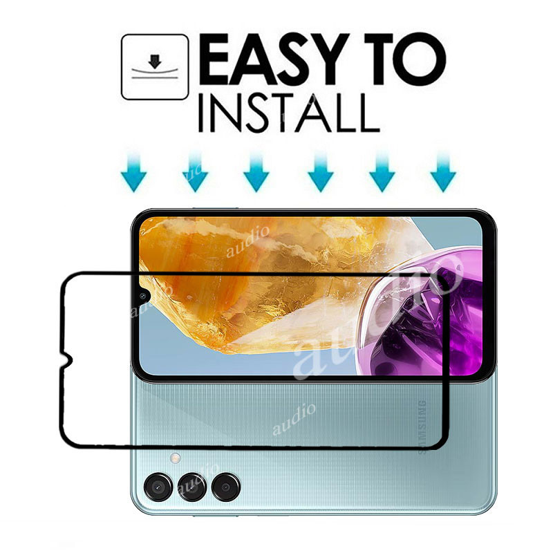 3 Kính Cường Lực Cho Samsung Galaxy M15 M35 M55 4G 5G 2024 Bảo Vệ Màn Hình Điện Thoại Vỏ Kính Bảo Vệ Phim Cho Samsung M15 M35 M55 SamsungM55 5G 4G 9H HD Chống Trầy Xước