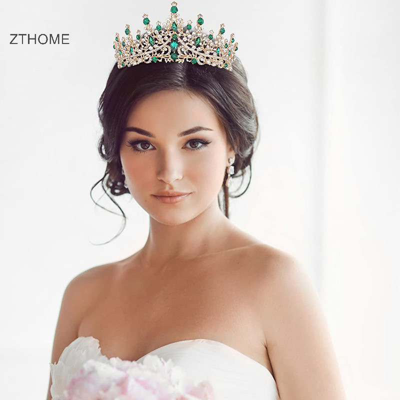 Zthome Công Chúa Vương Miện Tiaras Mũ Đội Đầu Dự Tiệc Sinh Nhật Cô Dâu Vương Miện Cho Đám Cưới Cô Dâu Tóc Trang Sức HOT