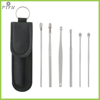 Ptfu Ear Cleaner Wax Pickers Earpick Wax Remover Curette Ear Pick Cleaner Kit Spoon Care Ear Clean Tool Mới