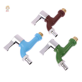 Twe Vườn Ban Công Vòi Nước 1 / 2 "Nam Ren Máy Giặt Vòi Treo Tường Ống Nước Nhựa Kết Nối Nhanh VN