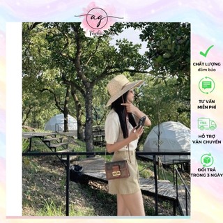 SET 3 MÓN MÙA HÈ: ÁO LƯỚI + ÁO LÓT TRONG + QUẦN SHORT NÂU AG.FASHION
