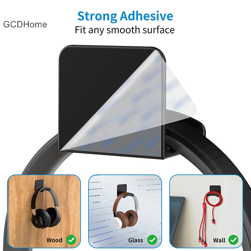 Gcdhome Đa Năng Treo Tường Tai Nghe Đứng Chơi Game Bộ Điều Khiển Giá Đỡ Tai Nghe Hiển Thị Dưới Bàn Móc Treo Móc Cho Tai Nghe HOT