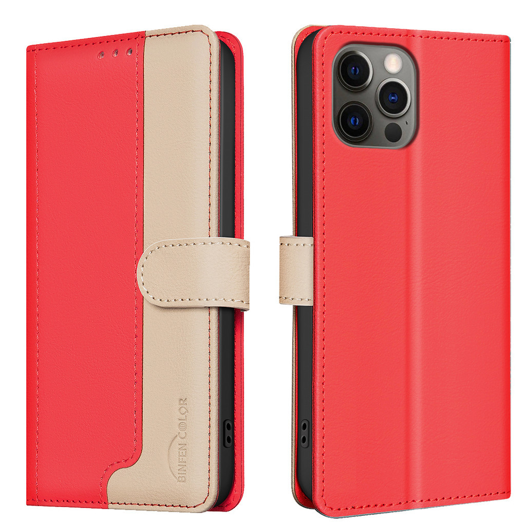 Dành Cho iPhone 16e 16 15 14 Plus 13 12 11 Pro Max XR Màu Ghép Da PU Flip Cover Ví Từ Tính Có Khe Cắm Thẻ Giá Đỡ TPU Mềm Ốp Lưng Điện Thoại Di Động