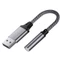 Bộ chuyển đổi thính giác exhila USB sang 3 Bộ chuyển đổi thính giác 5mm để kết nối tai nghe và Mic