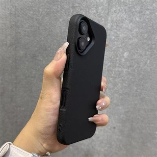 [Có dây buộc] Ốp điện thoại TPU mềm bằng da màu trơn cho iPhone 11 12 13 14 15 16 Pro Max Plus XR XS Max Vỏ chống sốc