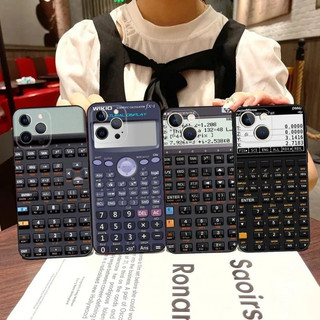 TK-1 Retro Máy Tính Ốp Lưng Điện Thoại iPhone 16, 17,14,13,12,11, Pro, X, XS, Max, XR, Plus, Mini Đen Mềm Silicon