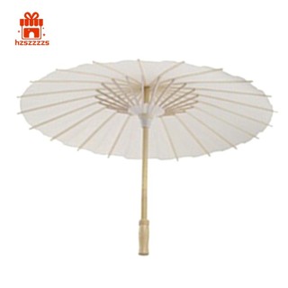 Dù Giấy Đi Biển Dù Trắng DIY Dù Chụp Ảnh Đạo Cụ Cho Bé Tắm Tiệc Cưới 60cm / 23,6Inch