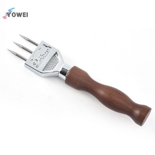 Yowei Ice Pick Máy băm đá chắc chắn có tay cầm bằng gỗ nguyên khối bằng thép không gỉ Ba cánh VN
