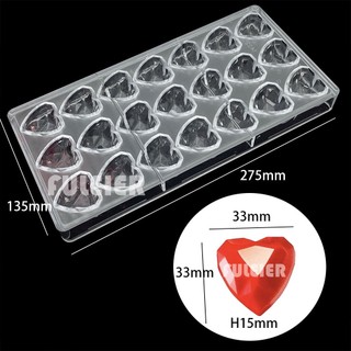 Khuôn socola nhựa cứng-khuôn nhựa mica Tự làm sôcôla Valentine handmade bonbon nhiều mẫu