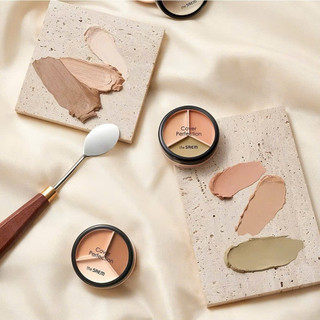 [THE SAEM] Che Khuyết Điểm Triệt Sắc The Saem Cover Triple Pot Concealer 3 ô, CKĐ Quốc Dân Siêu Dễ Dùng