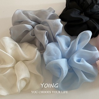 Yoing / ngọt ngào Nhẹ nhàng Màu Gạc Dây Buộc Tóc Nữ Đuôi Ngựa Thấp Phụ Kiện Tóc