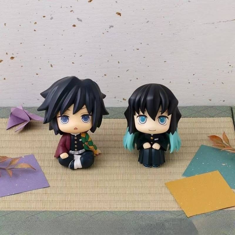 10cm Demon Slayer Anime Look Up Tomioka Giyuu Tokitou Muichirou Mô Hình Búp Bê PVC Đồ Trang Trí Phòng Trang Trí Đồ Chơi Trẻ Em