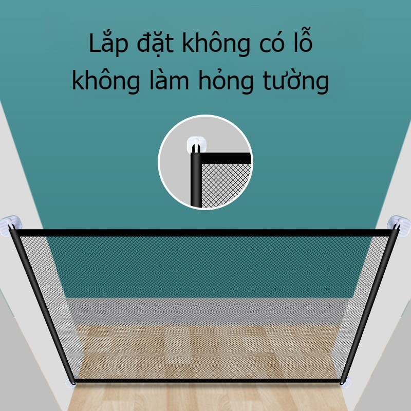 Cổng An Toàn Cầu Thang Cho Trẻ Em Có Thể Thu Vào Cho Hàng Rào Cửa Em Bé Cửa Trẻ Em, Thanh Chắn Cầu Thang
