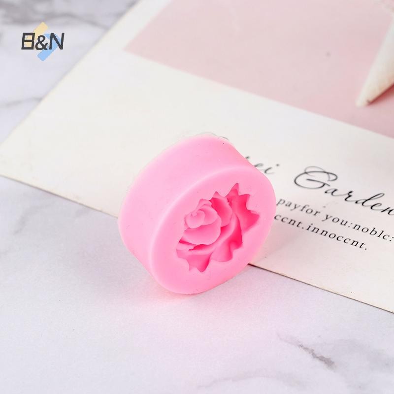 Khuôn silicon hoa hồng B & N 3D Khuôn silicon trang trí bánh kẹo mềm Khuôn bánh quy sô cô la.