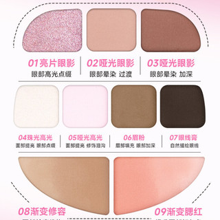 XIANGRIHUA  Đĩa phấn mắt Đĩa đa năng mờ
