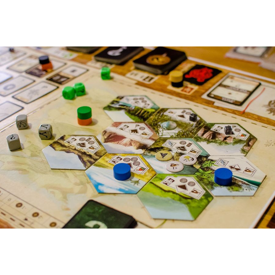 Boardgame Robinson Crusoe: Adventures on the Cursed Island + 4 mini exp bản Trung Engsub Tigarboardgame