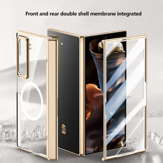Ốp điện trong suốt lò xo từ tính Bản lề cho Samsung Galaxy Z Fold Phiên bản đặc biệt SE W25 Fold6 Slim 5G Giá đỡ bảo vệ