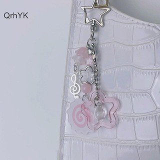 Nhà Máy Thời Trang Y2K Dễ Thương Mực Màu Hồng Cuộn Móc Khóa Sáng Tạo Bánh Cá Móc Khóa Trang Trí Đáng Yêu Chìa Khóa Ba Lô Mặt Dây Chuyền Cho Bé Gái Quà Tặng QrhYK