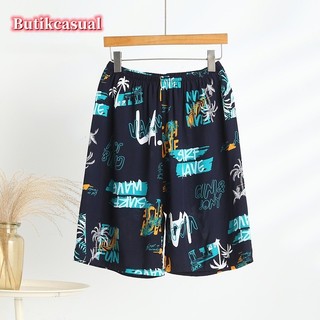 Nam Hoa staple rayon Quần Short Rời Hoa Mùa Hè 2025 Quần Nhà Thể Thao Nam Mỏng Đi Biển Quần
