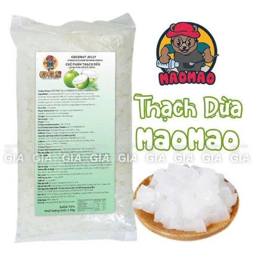 Thạch dừa giòn Gấu Maomao gói 1.5kg