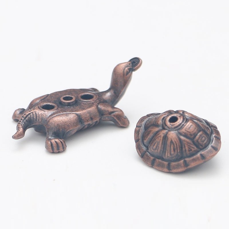Chân Đế Đốt Nhang Trầm bằng đồng làm phụ kiện tiểu cảnh, phụ kiện bàn trà, trang trí bonsai, trang trí bàn làm việc