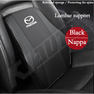 Mazda Xe Cổ Tựa Đầu Gối Còn Lại Đầu Nappa Da Đệm Ô Tô Thoáng Khí Thắt Lưng Hỗ Trợ Gối Cho Xe Mazda 3 2 5 CX3 RX8 BT50 323 CX8 CX30 RX7 626 CX7 NX5 CX9 Phụ Kiện