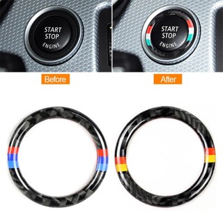 Lookshow Xe Khởi Động Trang Trí Vòng Tròn Decal Dán Khởi Động Động Cơ Nút Một Cú Bấm Cho Xe BMW 3 Series E90 E92 E93 320i Z4 E89 2009-2012 O4S8