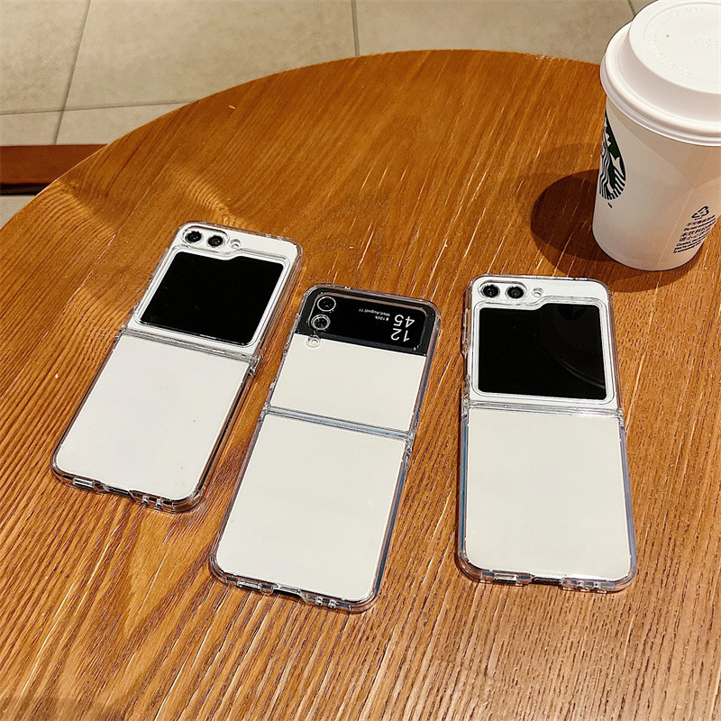 Ốp Điện Thoại TPU Mềm Trong Suốt Cho Samsung Galaxy Z Flip 6 Flip 5 Flip 4 Flip 3 5G Gấp Silicon Dành Cho Samsung Z Flip6 Flip5 Flip4 Flip3 Case