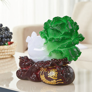 Tượng Bắp Cải Phát Tài Bunnies Tượng Decor Phòng Khách, Quà Khai Trương Tân Gia