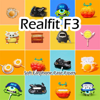 [imamura] Dành cho Ốp lưng Realfit F3 Phim hoạt hình sáng tạo Vỏ tai nghe silicon mềm Vỏ bọc NO.3