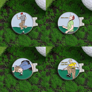 32 kiểu dáng của 25mm Golf Metal Round Coin Mark Kẹp mũ kim loại từ tính làm quà tặng cho bạn bè