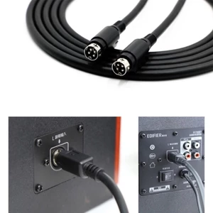 Cáp nối dài bộ chuyển đổi nam sang nam 4Pin DIN cho loa R1700BTR1600TIII Dây kết nối chắc chắn Din 4pin Nam Wir