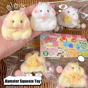 Đồ chơi Mochi Hamster Squishy dễ thương - TPR mềm mờ - Đồ chơi bóp ghim giảm căng thẳng - Dành cho trẻ em và người lớn - Đồ chơi Fidget giải nén hoạt hình