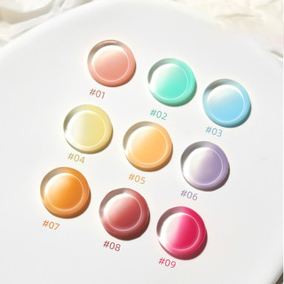Xeijayi Patting Nail Polish Gel Độ bão hòa cao Không rửa Gradient Blush Bán rắn Keo dán quang trị liệu đóng hộp Nghệ thuật làm móng cho tiệm làm móng tay & * & *