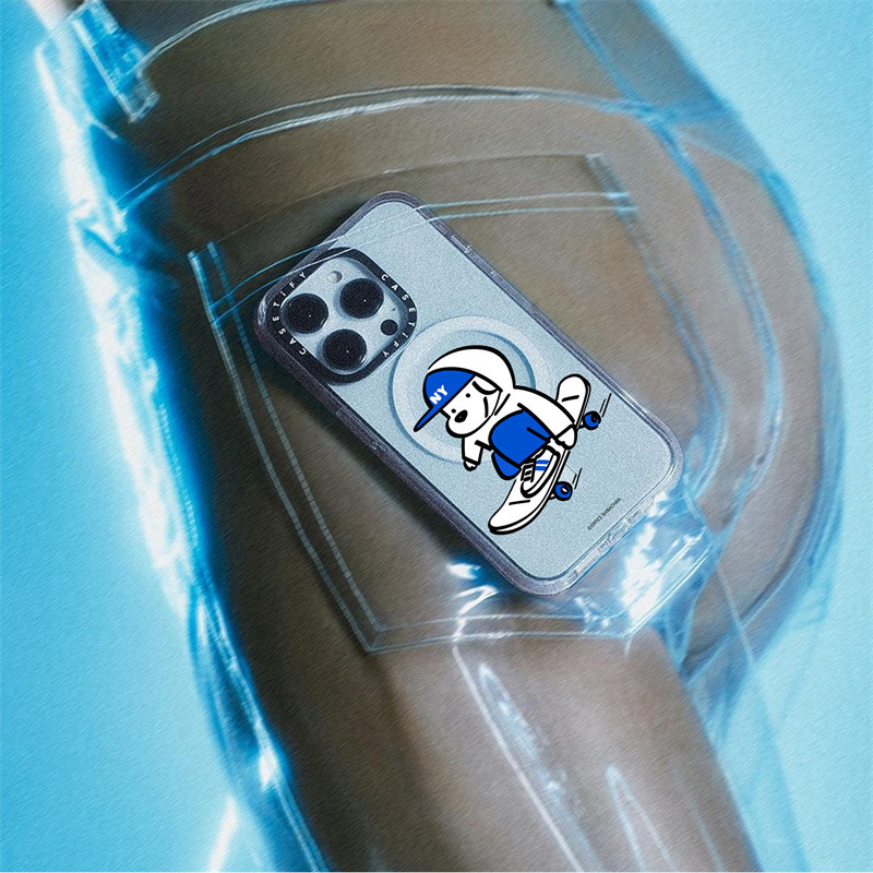 Casetify X Skater JOHN Series Ốp Lưng Trong Suốt Hút Từ Tính Trong Suốt Cứng Acrylic Lưng TPU Edge Ốp Lưng Điện Thoại Ốp Lưng Tác Động Cho Apple IPhone 13 14 15 Pro Max Có Hộp