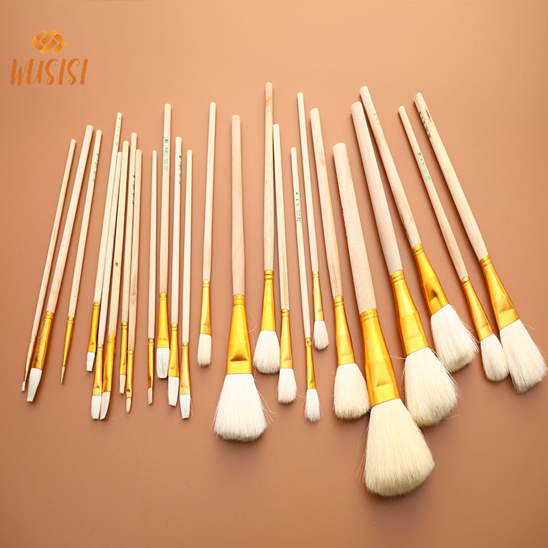 [Wusisi] 12 Bộ cọ len nghệ thuật gốm sứ dành cho men gốm / paing Màu nước MỚI