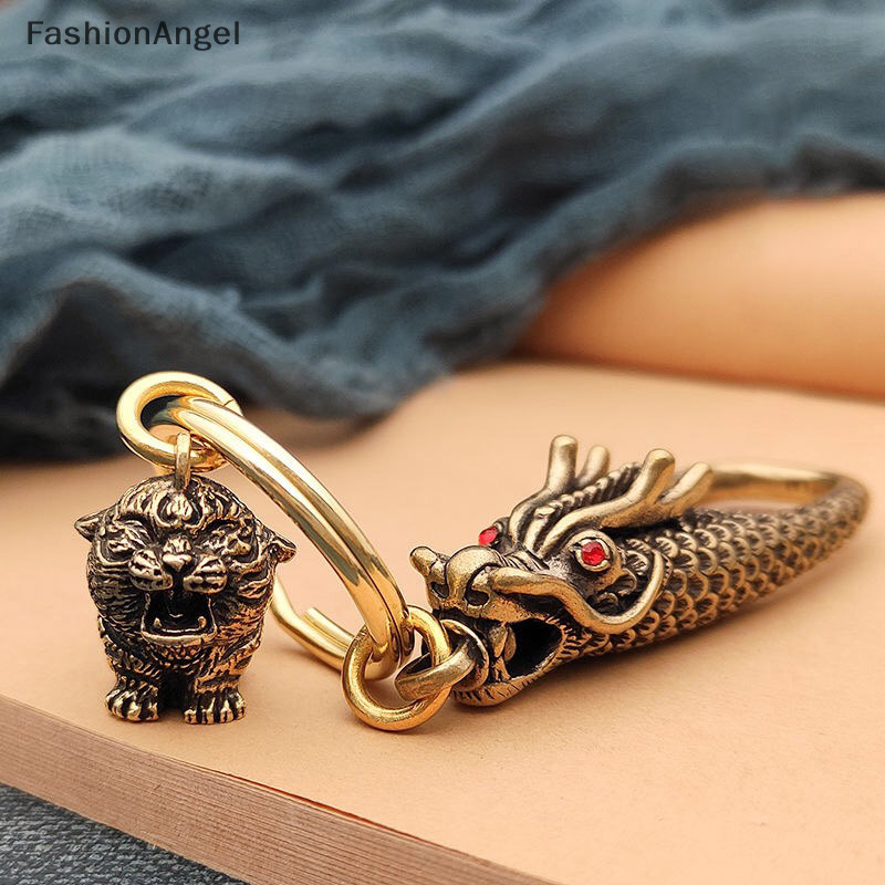 Fashionangel Kim Loại Đồng Hổ Móc Chìa Khóa DIY Treo Phụ Kiện Trang Sức Động Vật Các Bức Tượng Nhỏ TH
