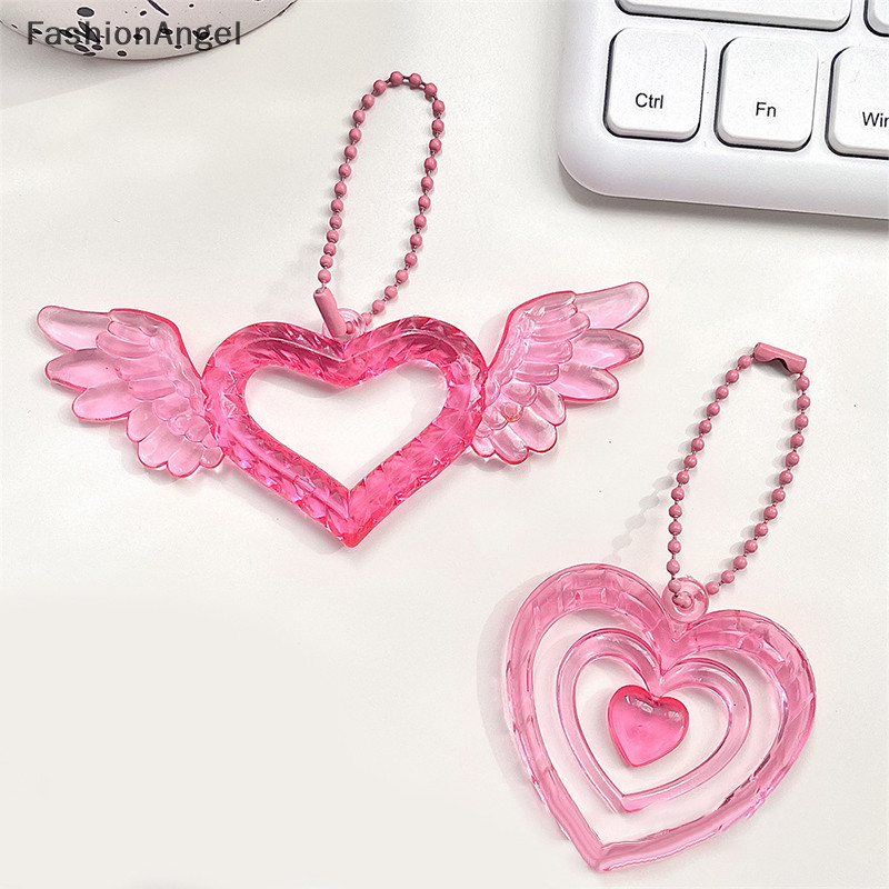 FashionAngel Trái Tim Rỗng Mặt Dây Album Ảnh Trang Trí Album Mặt Dây Chuyền Móc Khóa Móc Khóa Túi Chìa Khóa Trang Trí Chìa Khóa TH