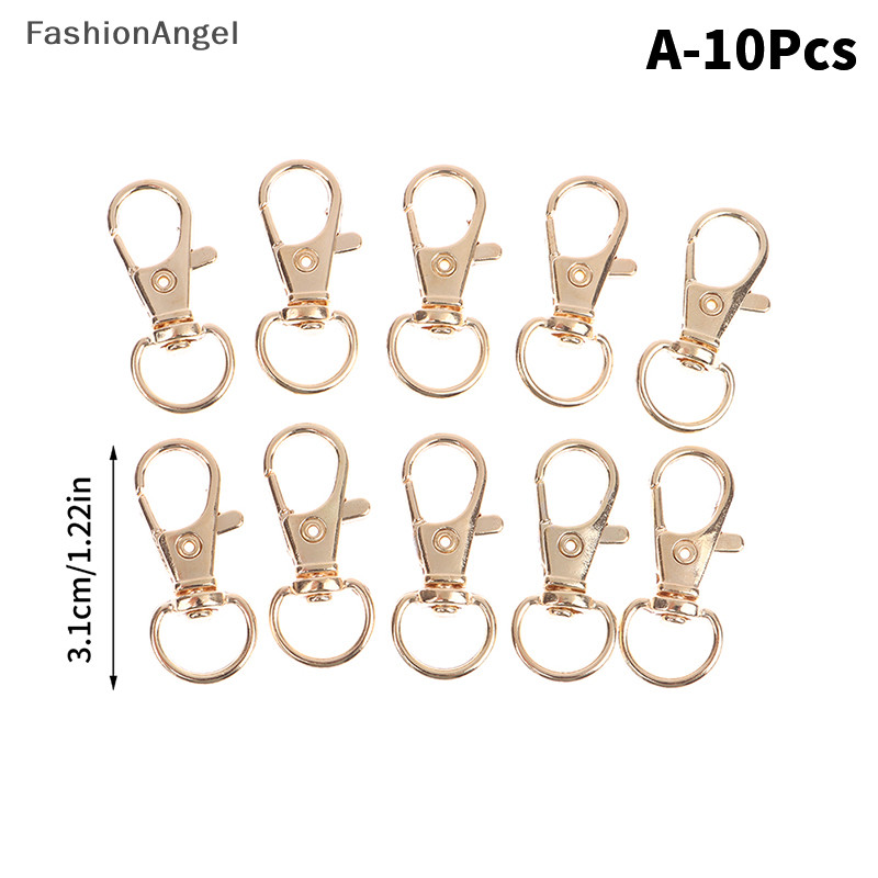 Fashionangel 10 Cái / bộ Kim Loại Xoay Tôm Hùm Móc Khóa Móc Khóa Chụp Khóa Túi Trang Sức Dây Kích Hoạt Khóa DIY Túi Phụ Kiện TH