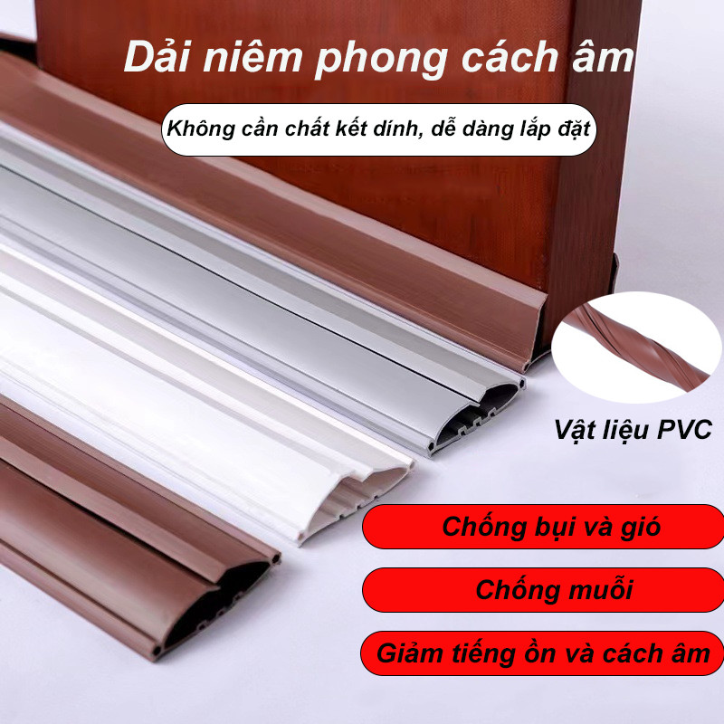 【96cm】Thanh nẹp chân cửa，Thanh chặn khe cửa，Dải cách âm đáy cửa，Dải dán kín đường may đáy cửa để ngăn gió và bụi