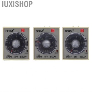 Iuxishop Power Off Delay Relay Knob Control Timing Timer High Accuracy AC200‑220V ST3PF