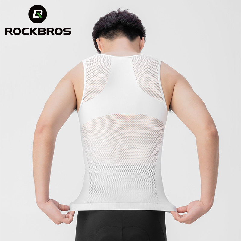 ROCKBROS Thoáng Khí Đi Xe Đạp Áo Vest Nam Đi Xe Đạp Lớp Đế Ẩm Đậm Không Tay Vải Xe Đạp