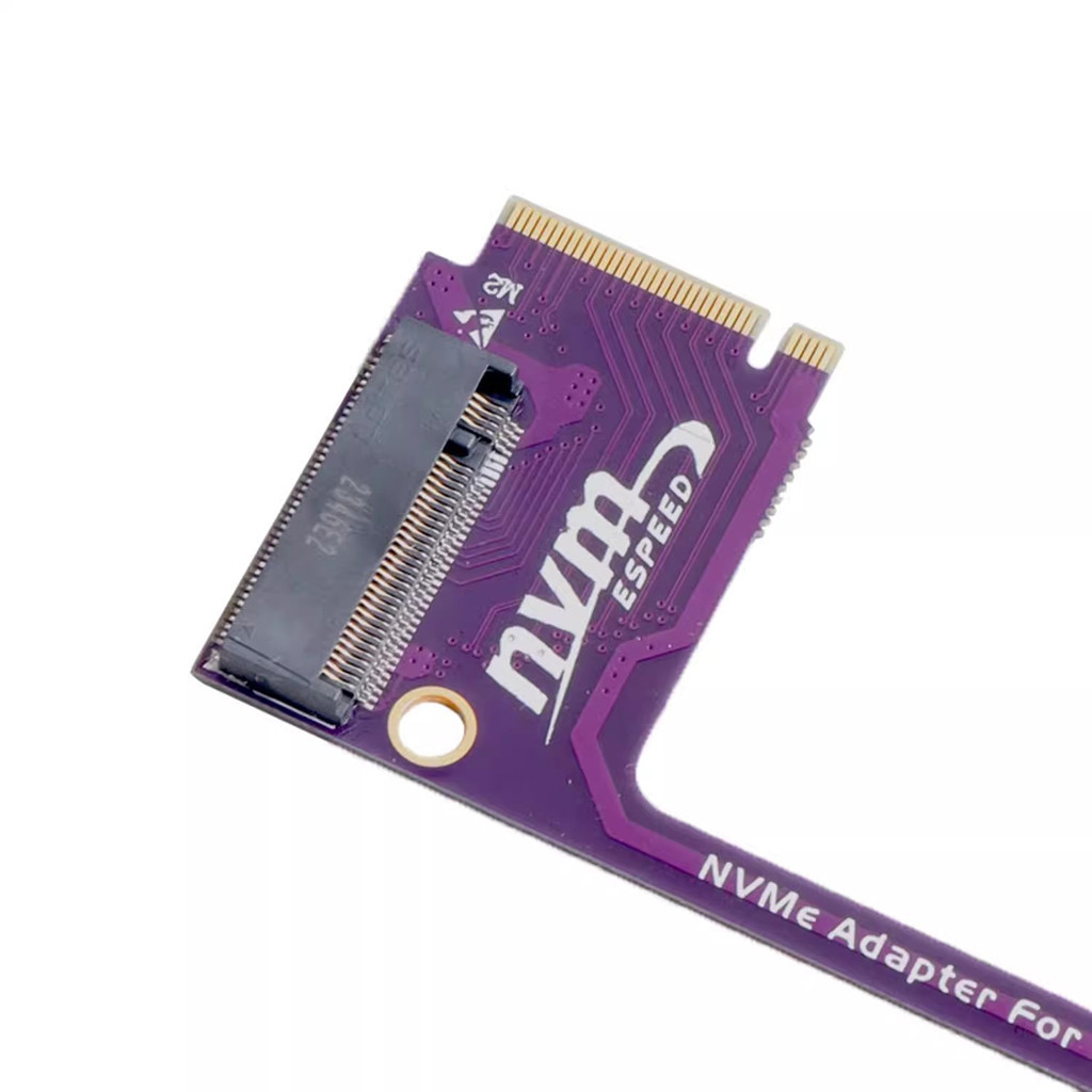 Jeyi PCI-E4.0 cho bảng chuyển tiền cầm tay Rog Ally 90° Thẻ chuyển đổi bộ chuyển đổi độ M2 được sửa đổi cho ổ cứng M.2 NVME 2280