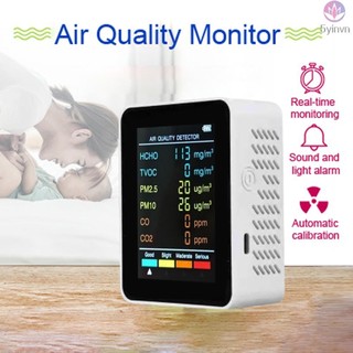 Lemerk 2 5 10 Co Co2 1 Chất Lượng Pm2.5 Pm10 Quality Co Màn Hình Di Động Dioxide Màn Hình Tvoc Co Màn Hình Màn Hình Lcd Tvoc Chất Lượng Không Khí Màn Hình Văn Phòng Di Động Trong 1 Lc 7 3 T H 6