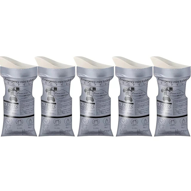 TMOY 1 / 5 Túi Nước Tiểu Khẩn Cấp Ngoài Trời 700ml Dễ Dàng Mang Đi Piss Túi Du Lịch Việt Nam