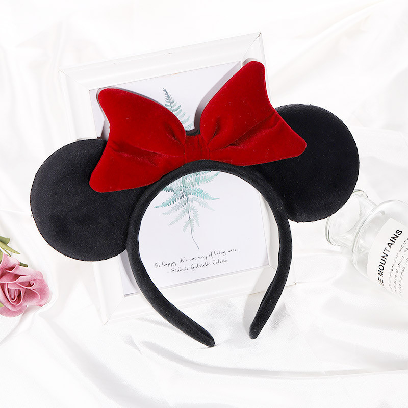 Nơ băng đô tai Mickey công viên giải trí, ảnh người ảnh hưởng, mũ lễ hội/đảng